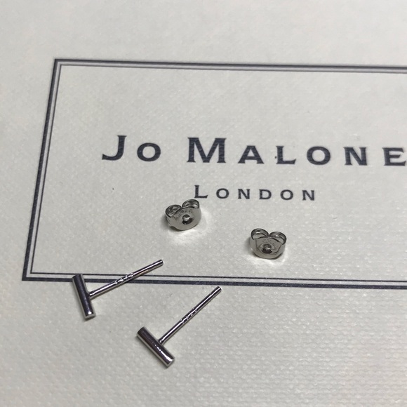 Bar Stud Sterling Silver Earrings - Picture 2 of 3